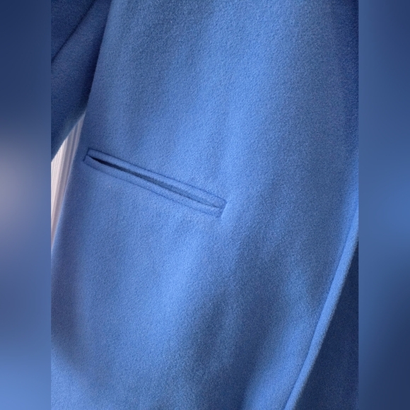 Meg & Margot Womens Blue Coat Size L - Picture 4 of 9